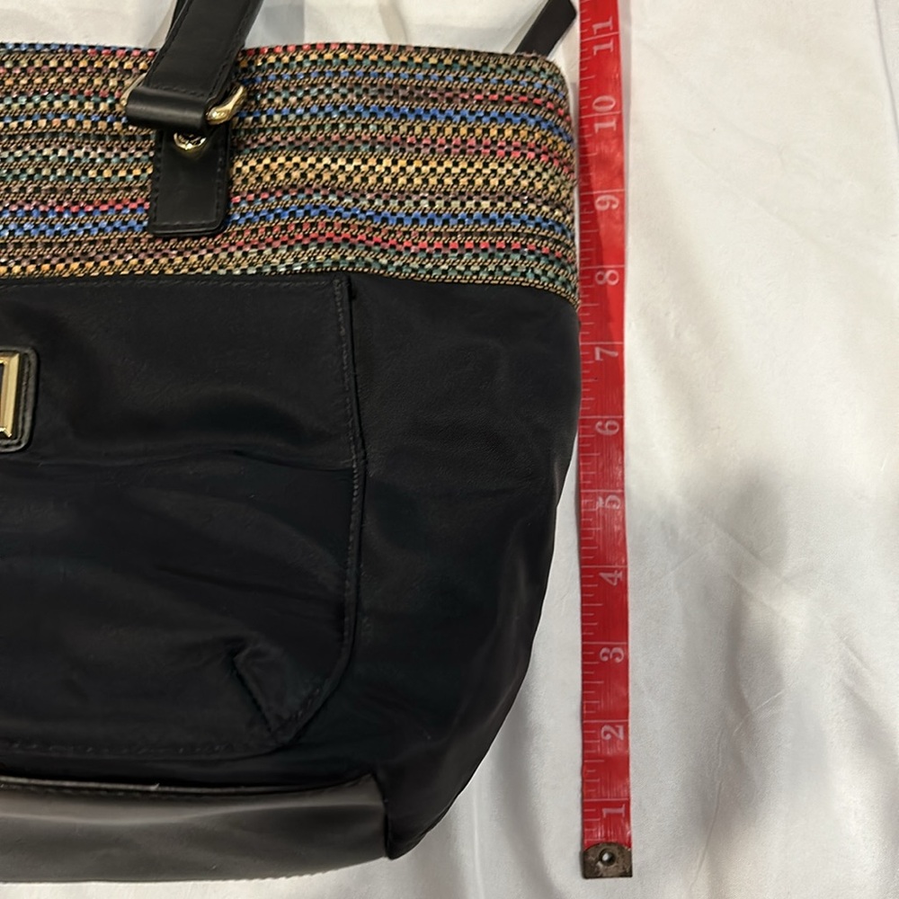 Calvin Klein Nylon purse with multi-colored band. - Picture 6 of 10